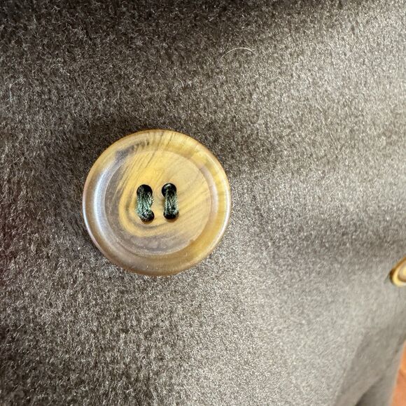 Gemini Vintage 1970's 100% Wool Brown Cape Coat Hood Size Large - Picture 12 of 16